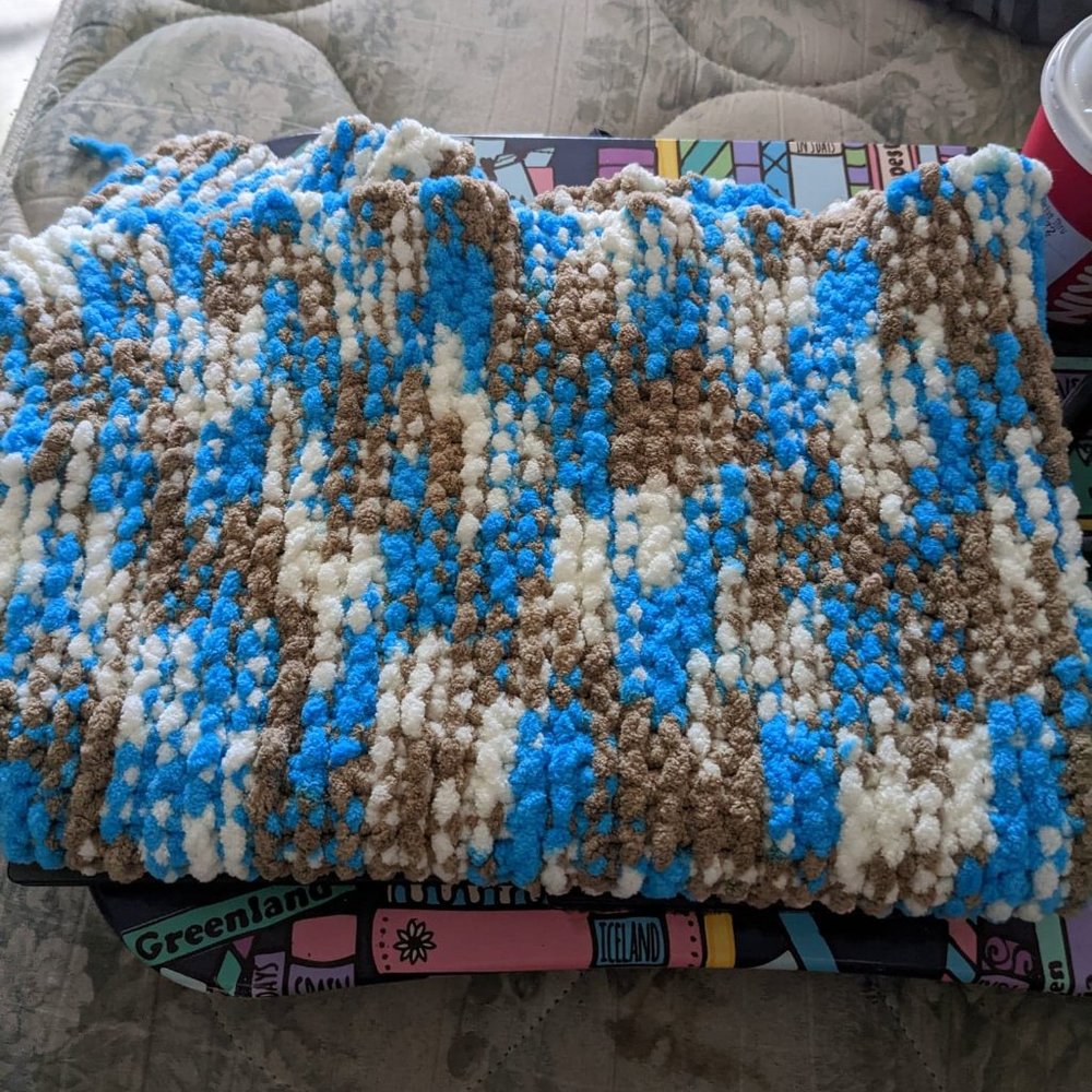 Handmade Small Knitted blanket